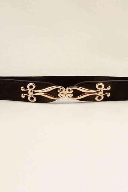 Alloy Buckle Elastic Belt