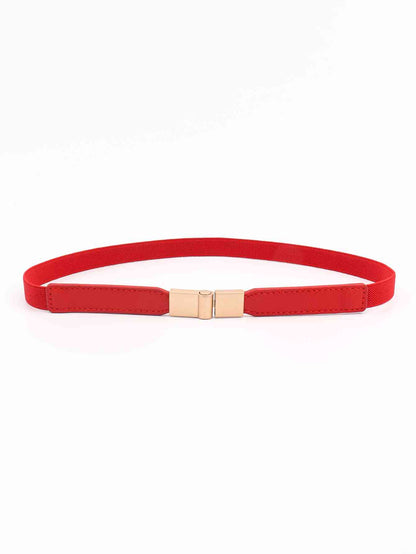 PU Elastic Skinny Belt